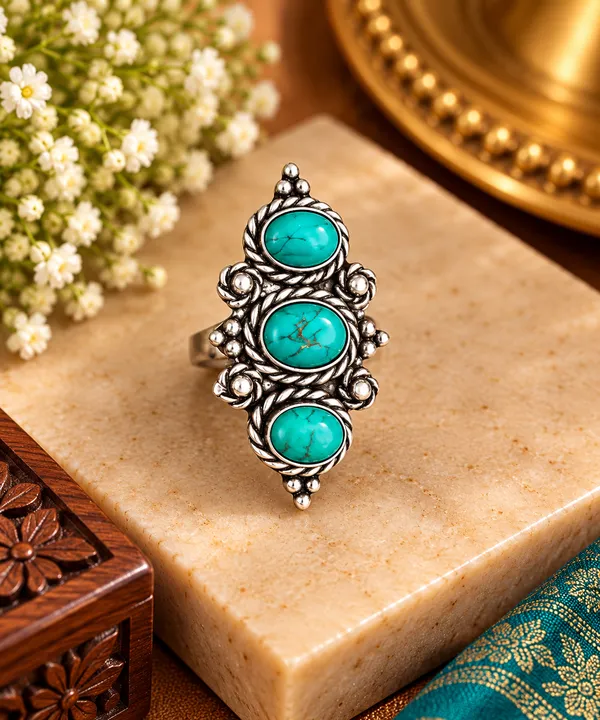 Turquoise_Heritage_Trio_Oxidised_Ring