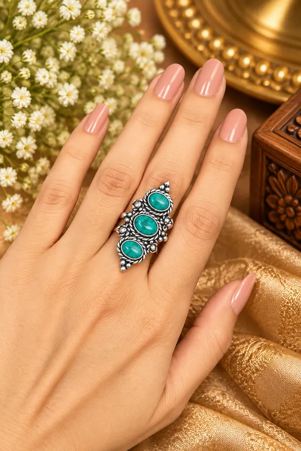 Turquoise_Heritage_Trio_Oxidised_Ring
