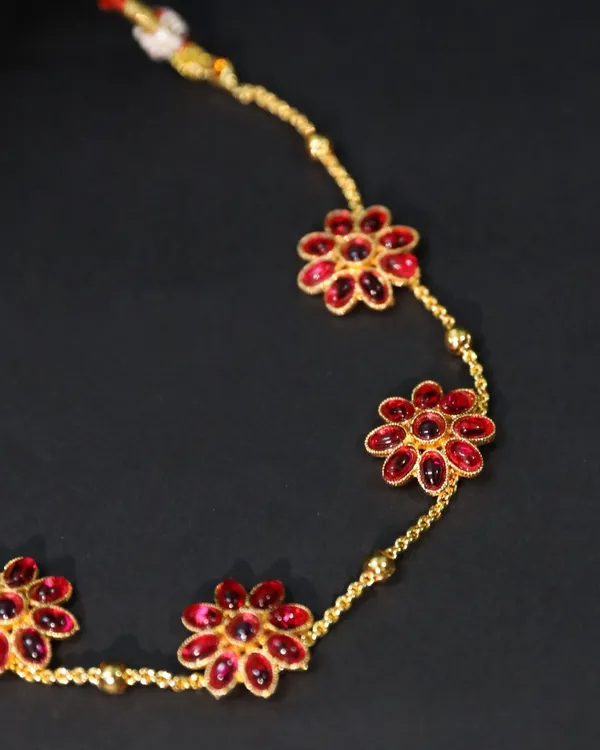 Dark_Pink_Panna_Phool_Choker_Set_For_Women