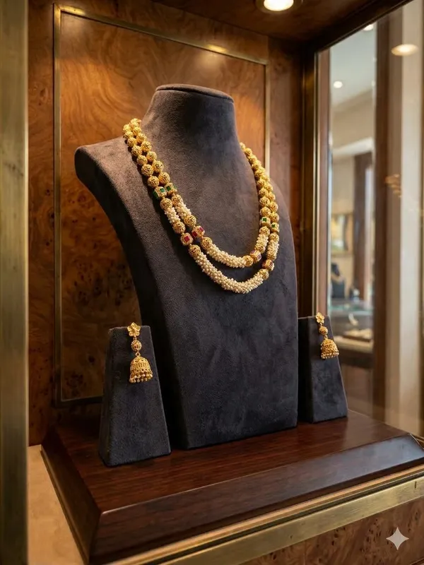 Rajwadi_Pearl_Beaded_Mala_Set