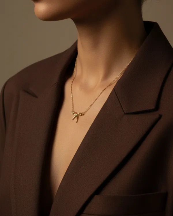 Gold_The_Chic_Bow_Anti_Tarnish_18K_Gold_Plated_Chain_For_Women