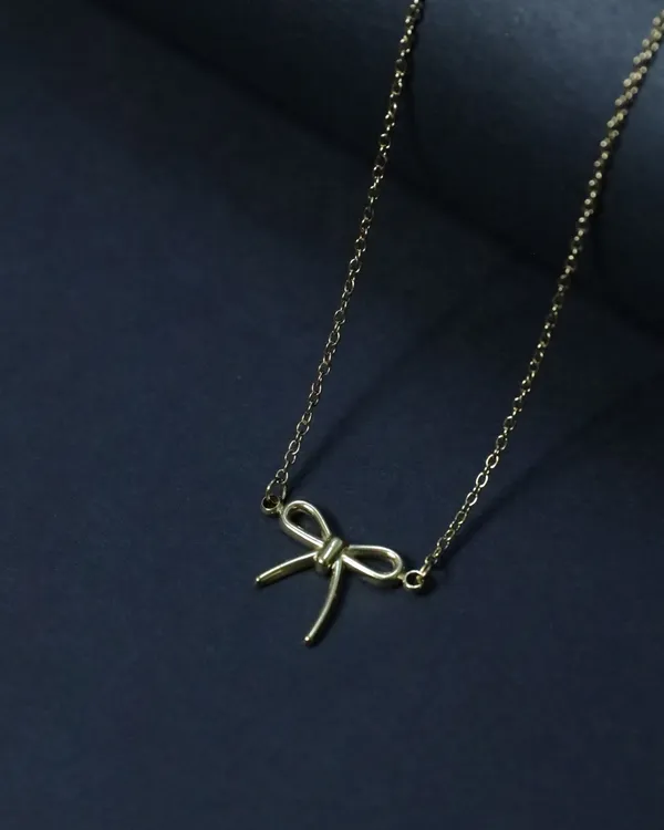 Gold_The_Chic_Bow_Anti_Tarnish_18K_Gold_Plated_Chain_For_Women