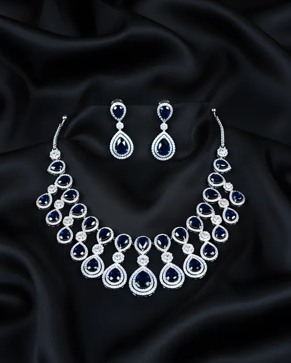 Royal_Blue_Regal_Amethyst_Teardrop_Statement_Rhodium_Plated_Cubic_Zirconia_(Cz)_Choker_Set_For_Women