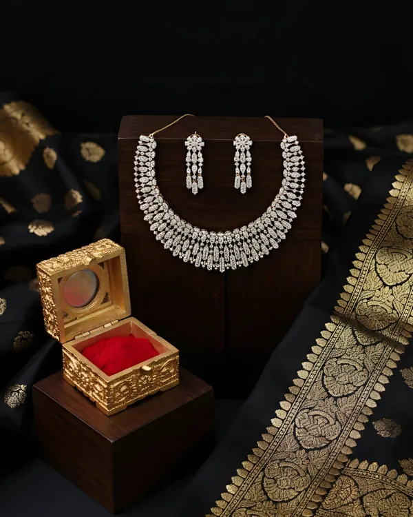 Gold_Eternal_Bloom_AntiTarnish_Choker_Set_For_Women