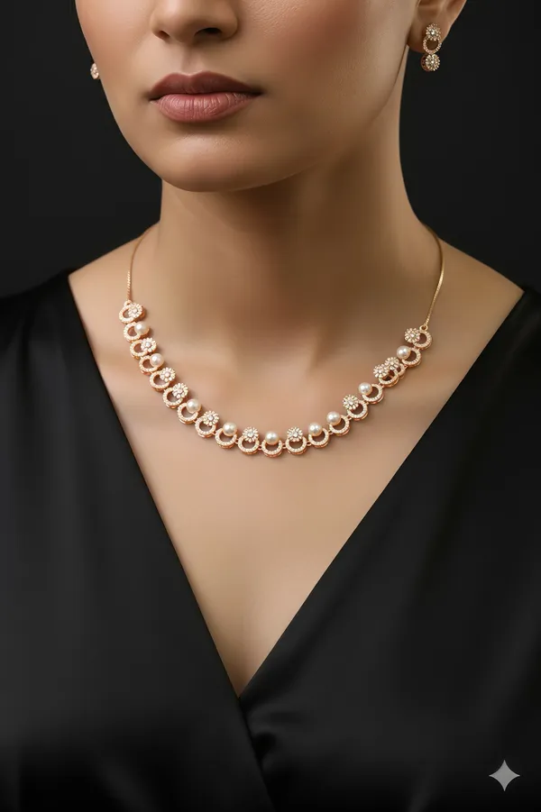 White_The_Peacock_Flourish_Necklace_For_Women