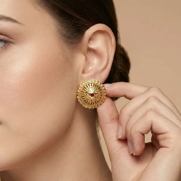 Gold_Micro_Plated_Mandala_Studs_For_Women