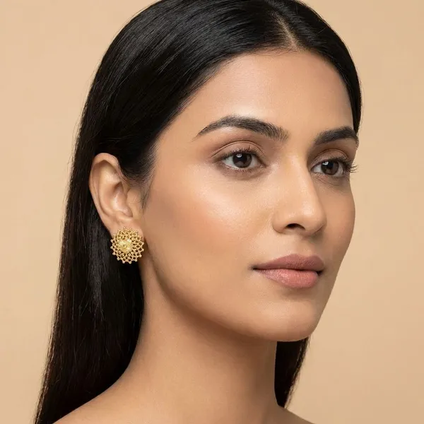Gold_Peshwai_Designer_Micro_Plating_Round_Studs_For_Women