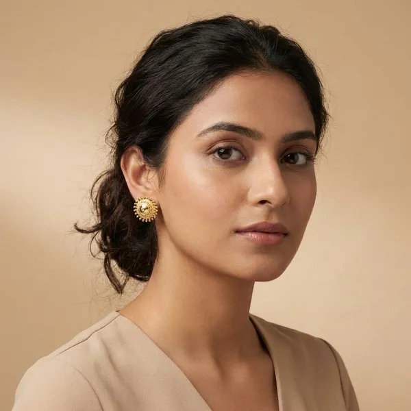 Gold_Surya_Chakra_Micro_Plated_Stud_Earrings_For_Women