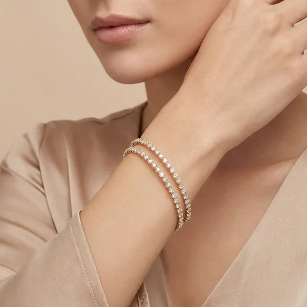 White_Luna_Dew_Bangles(Set_Of_4)_For_Women