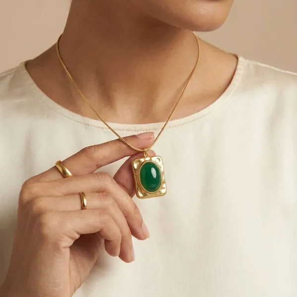 Gold_And_Greenstone_Blackout_Gold_18K_Gold_Plated_Anti_Tarnish_Necklace_For_Women