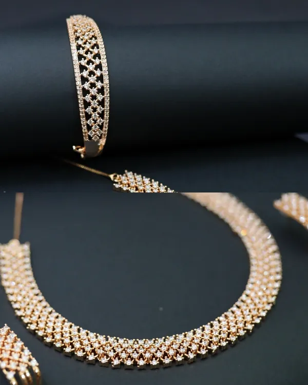 Golden_The_Sun_Stone_Weave_Necklace_Set_For_Women