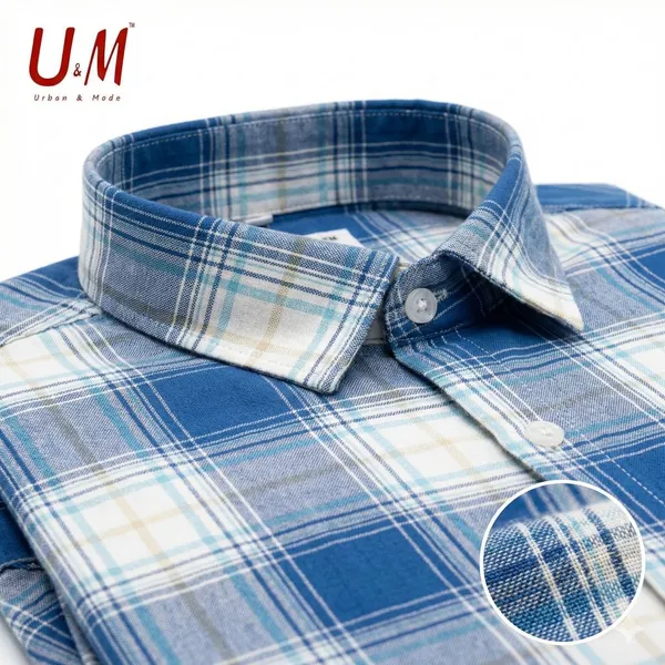 Sky_Blue_Oxford_Cotton_Premium_Full_Sleeve_Checks_Shirt_For_Men