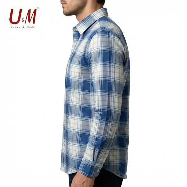 Sky_Blue_Oxford_Cotton_Premium_Full_Sleeve_Checks_Shirt_For_Men