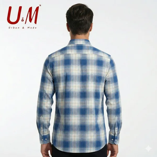 Sky_Blue_Oxford_Cotton_Premium_Full_Sleeve_Checks_Shirt_For_Men