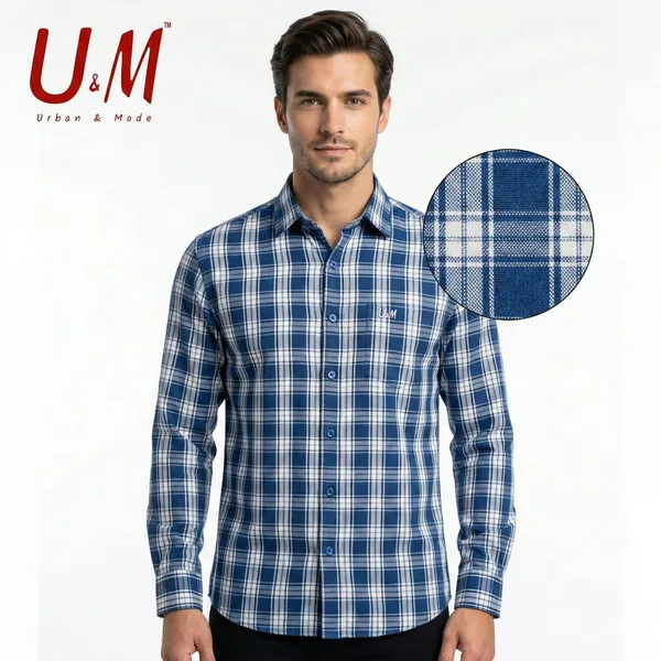 Teal_Blue_Oxford_Cotton_Premium_Full_Sleeve_Checks_Shirt_For_Men