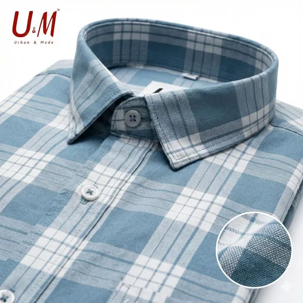 Light_Sky_Blue_Oxford_Cotton_Premium_Full_Sleeve_Checks_Shirt_For_Men