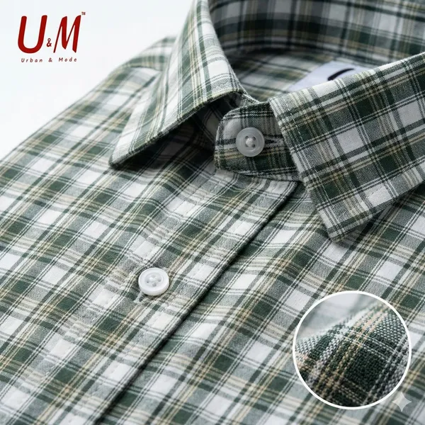 Green_Poplin_Cotton_Premium_Full_Sleeve_Checks_Shirt_For_Men