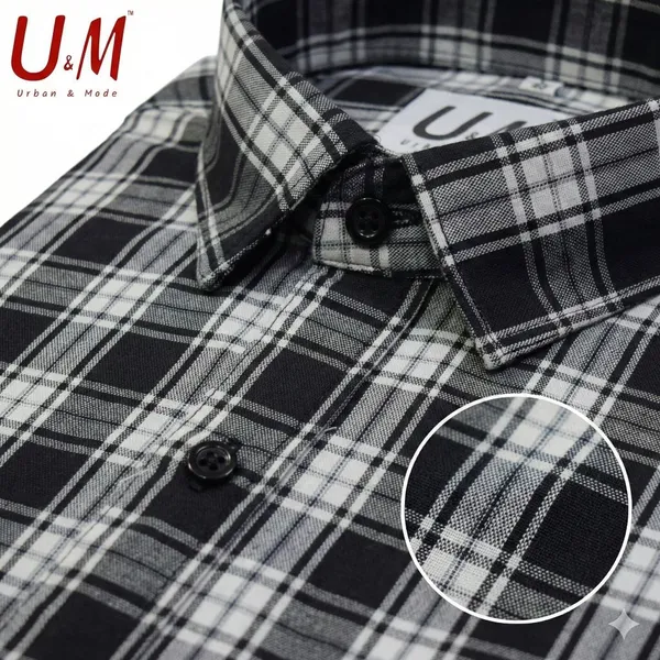 Carbon_Black_Oxford_Cotton_Premium_Full_Sleeve_Checks_Shirt_For_Men
