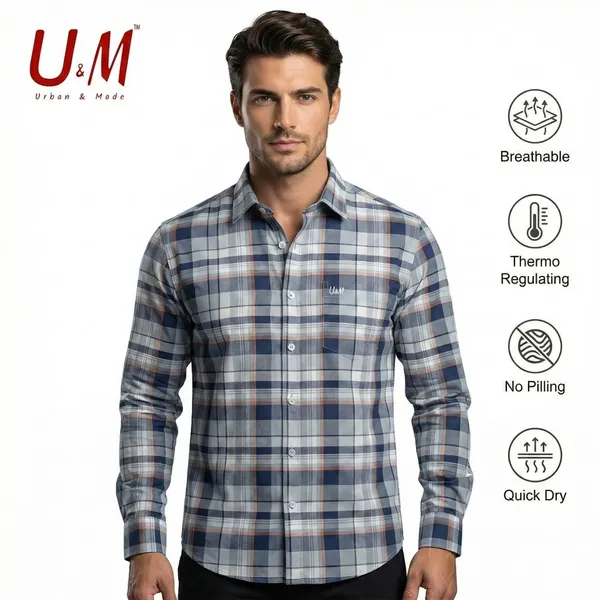 Grey_And_Blue_Oxford_Cotton_Premium_Full_Sleeve_Checks_Shirt_For_Men