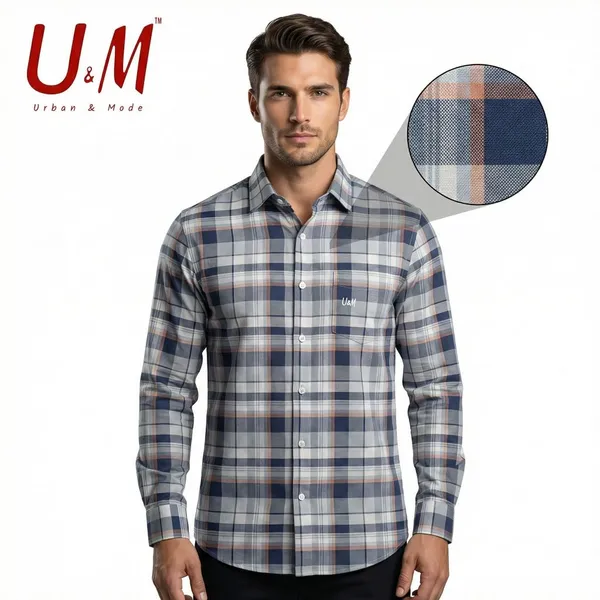 Grey_And_Blue_Oxford_Cotton_Premium_Full_Sleeve_Checks_Shirt_For_Men
