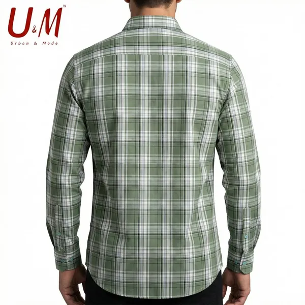 Green_Oxford_Cotton_Premium_Full_Sleeve_Checks_Shirt_For_Men