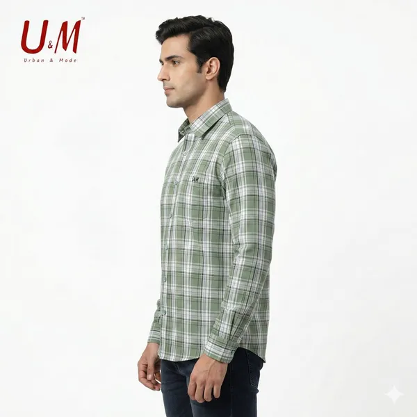 Green_Oxford_Cotton_Premium_Full_Sleeve_Checks_Shirt_For_Men