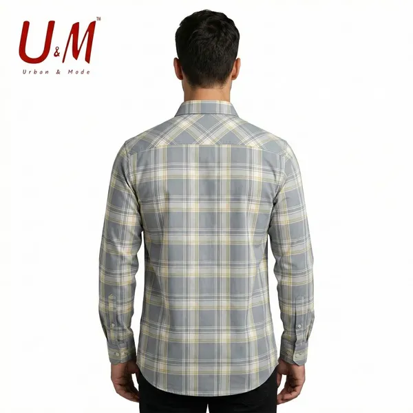 Grey_Oxford_Cotton_Premium_Full_Sleeve_Checks_Shirt_For_Men