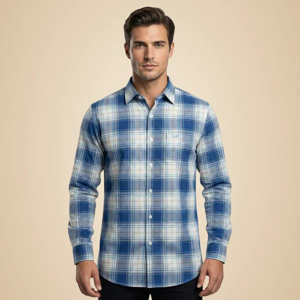 Sky_Blue_Oxford_Cotton_Premium_Full_Sleeve_Checks_Shirt_For_Men