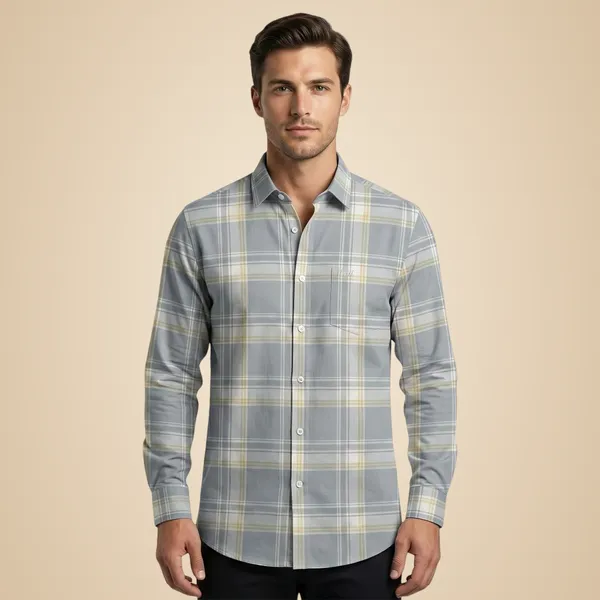 Grey_Oxford_Cotton_Premium_Full_Sleeve_Checks_Shirt_For_Men