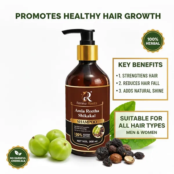 Amla_&_Shikakai_Natural_Moisturizing_Herbal_Hair_Cleanser_Shampoo_(300_Ml)