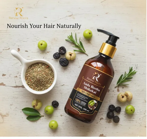 Amla_&_Shikakai_Natural_Moisturizing_Herbal_Hair_Cleanser_Shampoo_(300_Ml)