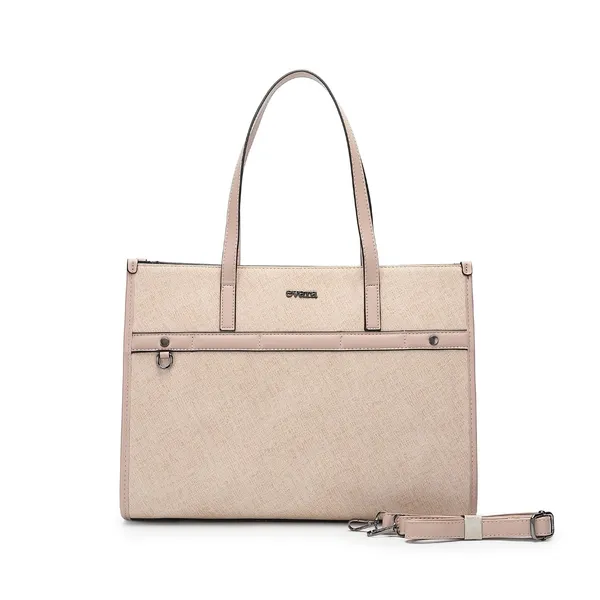 Beige_Textured_Structured_Tote_Bag_for_Women