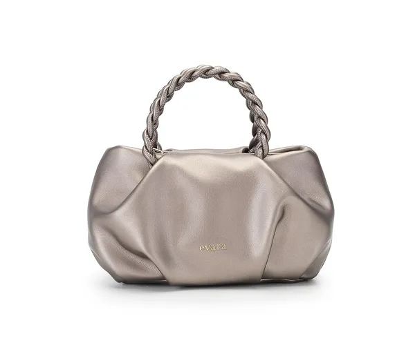 Metallic_Bronze_Ruched_Handbag_with_Braided_Handle_for_Women