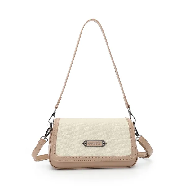Beige_Cream_Textured_Sling_Bag_for_Women