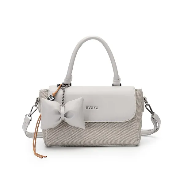 Grey_Textured_Handbag_with_Bow_Detail_for_Women