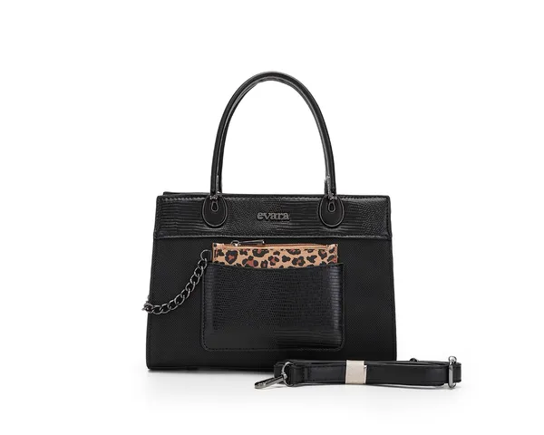 Black_Textured_Leather_Leopard_Print_Handbag_for_Women