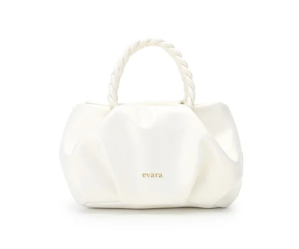 White_Textured_Braided_Handle_Handbag_for_Women