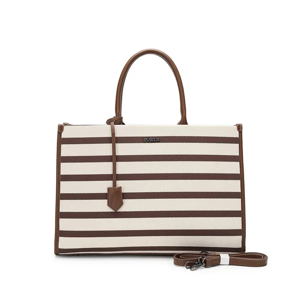Beige_Brown_Striped_Canvas_Structured_Tote_Bag_for_Women