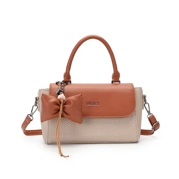 Beige_Woven_Tan_Leather_Bow_Detail_Handbag_for_Women