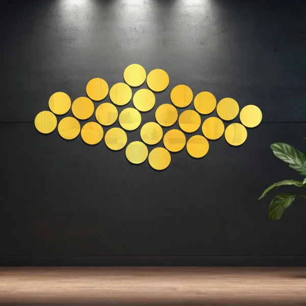 Golden_Round_Acrylic_Wall_Mirror_Stickers_Pack_Of_24
