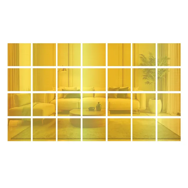 Golden_Square_Acrylic_Wall_Mirror_Stickers