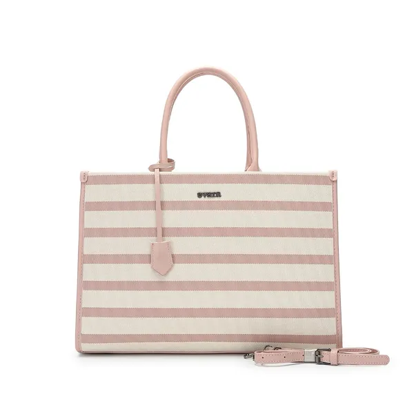 Pink_Cream_Striped_Canvas_Tote_Bag_for_Women