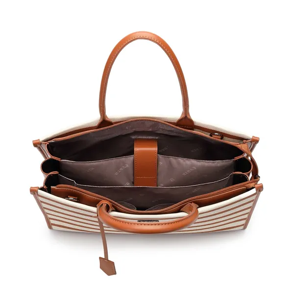 Tan_Striped_Canvas_Leather_Trim_Tote_Bag_for_Women