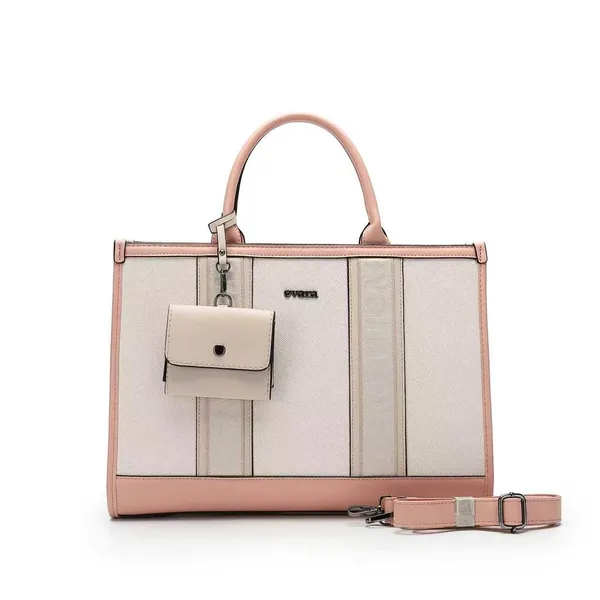 Beige_Tan_Colourblock_Structured_Tote_Bag_for_Women