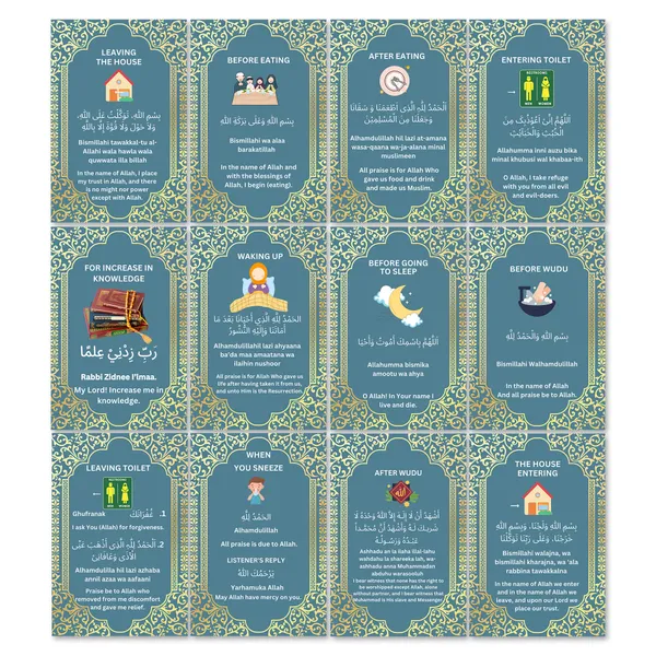 Green_Islamic_Dua_Stickers_Set_Of_12_For_Adults_Removable_Arabic_Dua_Wall_Art_Sticker_Waterproof_English_Decal_For_Home_Daily_Routine_Dua_D3