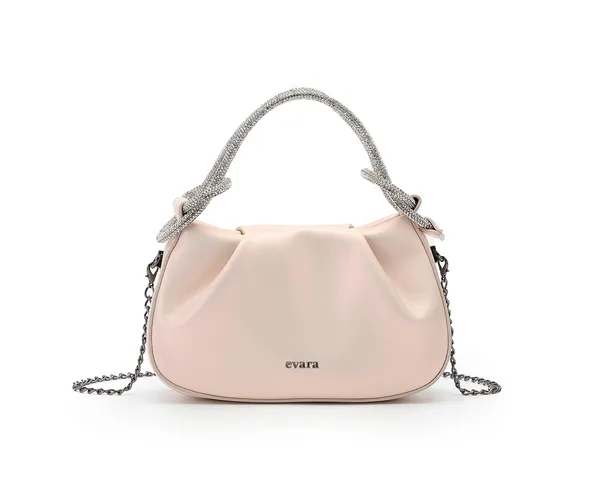 Pink_Ruched_Handbag_with_Embellished_Handle_for_Women