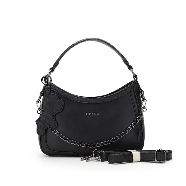 Black_Textured_Chain_Detail_Handbag_for_Women
