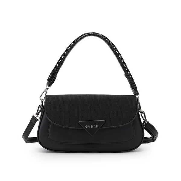 Black_Textured_Flap_Shoulder_Bag_for_Women