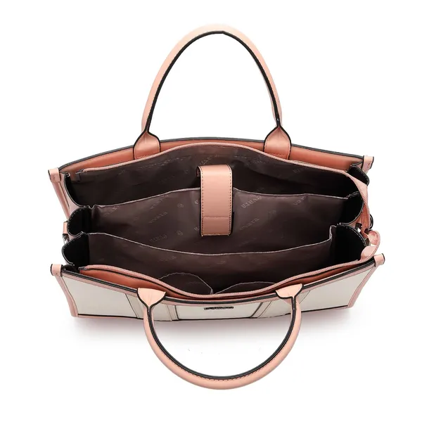 Beige_Tan_Colourblock_Structured_Tote_Bag_for_Women