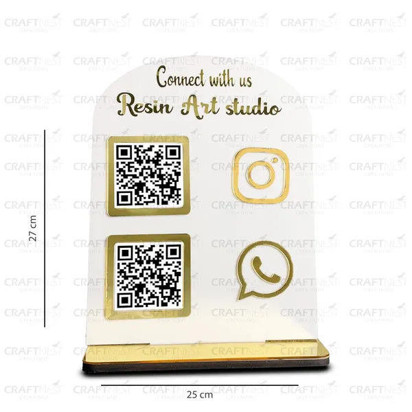 White_Personalized_Social_Media_Qr_Code_Stand_Custom_Acrylic_Barcode_Scanner_For_Instagram_Facebook_Twitter_Whatsapp_Google_Pay_Desk_Display_For_Business_Stores_4